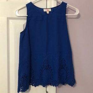 GB girls royal blue top